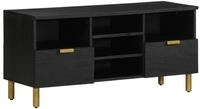 vidaXL TV-Schrank TV-Schrank Schwarz 100x33x46 cm Holzwerkstoff