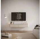 Selsey TV-Schrank LUVIO SLIM TV-H&auml;ngeboard 175/140 cm &ndash; Kaschmirgrau, 20 cm hoch,