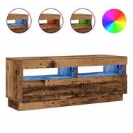 vidaXL TV-Schrank NA TV-Schrank mit LED Leuchten Altholz-Optik 100x35x40 cm