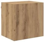vidaXL TV-Wand TV-Wandschrank Artisan-Eiche 40,5x30x40cm Holzwerkstoff, (1-St)