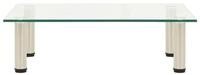 vidaXL TV-Schrank TV-Tisch 60x35x17 cm Transparentes Hartglas