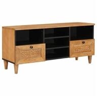 vidaXL TV-Schrank TV-Schr&auml;nk mit Schubladen 100 x 33 x 46 cm Massivholz (1-St)