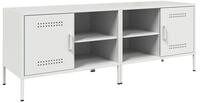 vidaXL TV-Schrank TV-Schr&auml;nke 2 Stk. Wei&szlig; 68x39x50,5 cm Stahl (2-St)