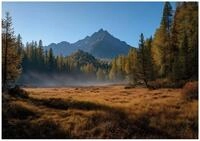 Wallarena Fototapete Berge, Querformat, Schlafzimmer, glatt, Berge, 150x105cm