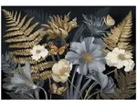 Wallarena Fototapete Blumen Vlies, 8-teilig, Schlafzimmer, glatt, (7 St), 350x250cm