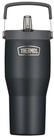 THERMOS Thermoflasche REFRESHING, 850 ml, Schwarz matt, Edelstahl, mit Deckel und