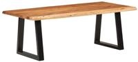 vidaXL Couchtisch 110 x 55 x 40 cm Couchtisch 110x55x40 cm Massivholz Akazie