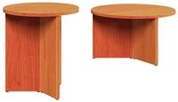 vidaXL Couchtisch Couchtisch 2 pcs Wachsbraun Massivholz Kiefer (2-St)