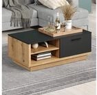 trendteam Couchtisch Synnax, Wohnzimmertisch Sofatisch Beistelltisch Anthrazit 110 x