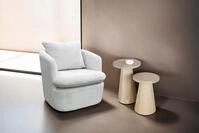 byLIVING Beistelltisch Cone, aus Massivholz in schwarz oder white wash,...