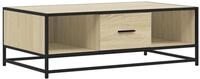 vidaXL Couchtisch Couchtisch Sonoma-Eiche 100x57x35 cm Holzwerkstoff und Metall