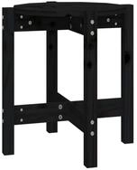 vidaXL Couchtisch Couchtisch Schwarz &Oslash; 42,5x45 cm Massivholz Kiefer (1-St)