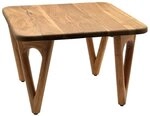 Wohnling Couchtisch WL7.594 Wohnzimmertisch 60cm Massivholz Sofatisch Klein