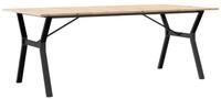 vidaXL Esstisch Esstisch Y-Gestell 200x100x75cm Massivholz Kiefer und Stahl...