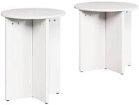vidaXL Couchtisch Couchtisch 2 pcs Wei&szlig; (2-St)