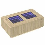 vidaXL Couchtisch Couchtisch mit Infinity-LED Sonoma-Eiche 116x69x40 cm (1-St)