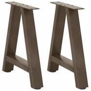 vidaXL Tischbein, Couchtischbeine A-Form 2 Stk. 50x(42-43) cm Stahl