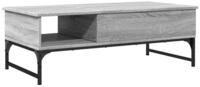 vidaXL Couchtisch Couchtisch Grau Sonoma 100x50x35 cm Holzwerkstoff und Metall...