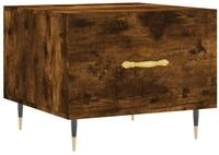 vidaXL Couchtisch Couchtisch R&auml;uchereiche 50x50x40 cm Holzwerkstoff (1-St)