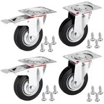 SO-TECH&reg; Schwerlastrolle 4er Set Transportrollen RED, 75 - 100 mm, inkl....