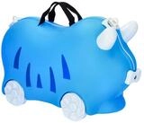 Antonio Koffer Antonio 4-Rad Kindertrolley Ride-On Blue, 4 Rollen Rollen