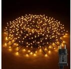 BURI Lichterkette LED Clusterlichterkette 11,5m warmwei&szlig; B&uuml;schellichterkette