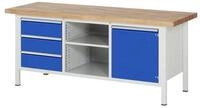 RAU Werkbank Rau Werkbank 8563A2, B2000xT700xH840mm, 3x Schublade-TA, 1x T&uuml;r
