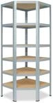 shelfplaza Eckregal HOME, 200x70x45cm verzinkt, Metall Eckregal stehend mit 6...