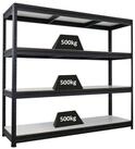 PROREGAL&reg; Schwerlastregal Robustes Steckregal Lastenregal DINO mit 4 stabilen
