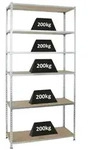PROREGAL&reg; Schwerlastregal GIANT MULI 250x120x50cm 6 Fachb&ouml;den Fachlast 200kg