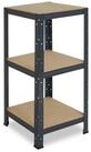 shelfplaza Schwerlastregal HOME, 100x50x50cm anthrazit, 3 B&ouml;den, Kellerregal,