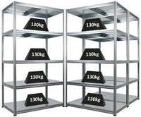 PROREGAL&reg; Schwerlastregal MegaDeal Stabiles Steckregal STEEL EAGLE mit 5 Fachb&ouml;den