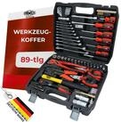 FAMEX Werkzeugset 144-47 Werkzeugkoffer best&uuml;ckt, (Werkzeugkasten, 89-tlg.,