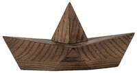 Boyhood Dekofigur Dekofigur Papierboot Admiral Eichenholz ger&auml;uchert (20cm)