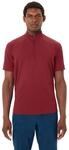 Radtrikot VAUDE "Men's Adlux HZ Shirt", Herren, Gr. S, rot (carmine), Obermaterial: