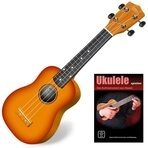 Classic Cantabile Ukulele Sopranukulele (Ukulele, Uke, 15 B&uuml;nde, leichtg&auml;ngige