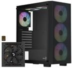 Aerocool PC-Geh&auml;use Aerocool B509A Flow-G-BK-v1, mit Netzteil Aero