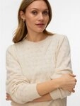 Vero Moda Strickpullover VMDOFFY STITCH LS O-NECK PULLOVER NOOS Materialmix,...