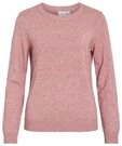 Vila Rundhalspullover VIRIL O-NECK L/S KNIT TOP - NOOS Viskosemischung, regular...