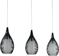 EGLO H&auml;ngeleuchte RAZONI Pendellampe, Stahl und Glas, IP20, E27, Esstischlampe,