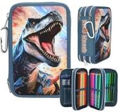 Depesche Federtasche DEPESCHE DINO World Federtasche T-Rex mit Flammen 3...