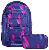 coocazoo Schulranzen Schulrucksack-Set PORTER, Aurora Glow 2-teilig (2-teilig),