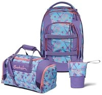 Satch Schulrucksack Pack (3tlg., inkl. Pencil Slider und Sporttasche)