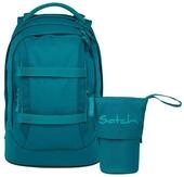 Satch Schulranzen Schulrucksack-Set PACK Deep Petrol 2-teilig, Kollektion 25/26