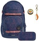 coocazoo Schulranzen PORTER Sweet Rose, 3-tlg., M&auml;ppchen Colour Up (4-tlg)