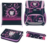 Herlitz Schulranzen Set Loop Plus 2026 M&auml;dchen 4-teilig Blossom Dance Satchpack