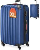 monzana Hartschalen-Trolley, 4 Rollen, Rollkoffer Zahlenschloss Reisekoffer