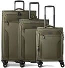 D&N Trolleyset Travel Line, 4 Rollen, (3-teilig, 3 tlg), Nylon