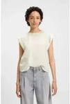BOSS ORANGE Shirtbluse Irnette Premium Damenmode mit &Auml;rmelaufschlag beige S...