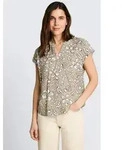 TOM TAILOR Kurzarmbluse Blusen & Shirts Loose Fit Bluse mit V-Ausschnitt